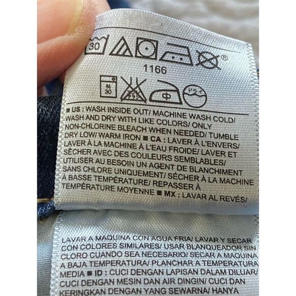 Old Navy Curvy Profile Mid Rise Jeans Blue Size 12 Long Slim Straight Leg - Picture 5 of 11